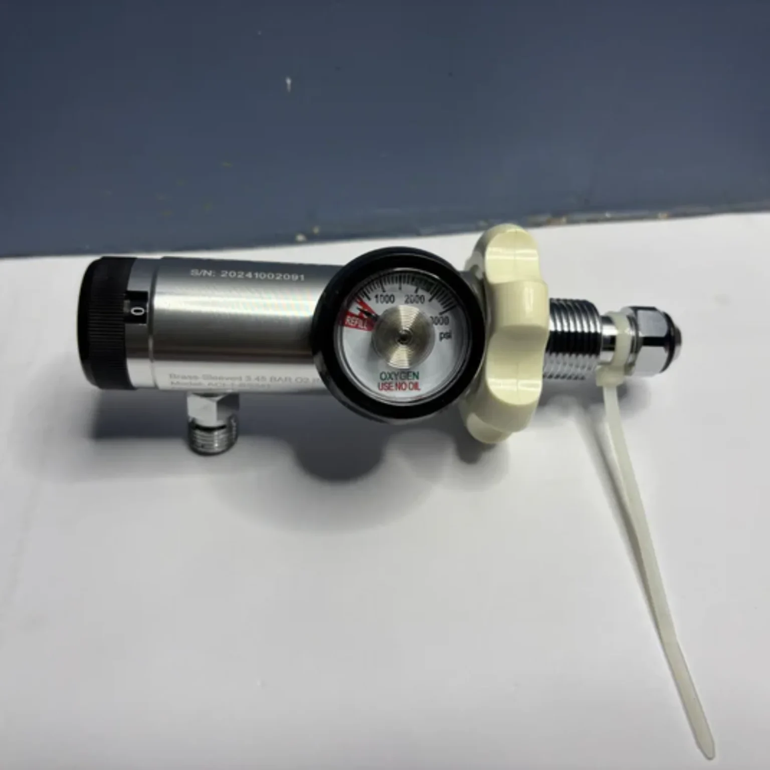 OxyKit Bullnose Oxygen Regulator (VST 210) with Adapter – Brass, Reliable, Accurate OxyKit Bullnose Oxygen Regulator (VST 210) with Adapter – Brass, Reliable, Accurate - Image 1